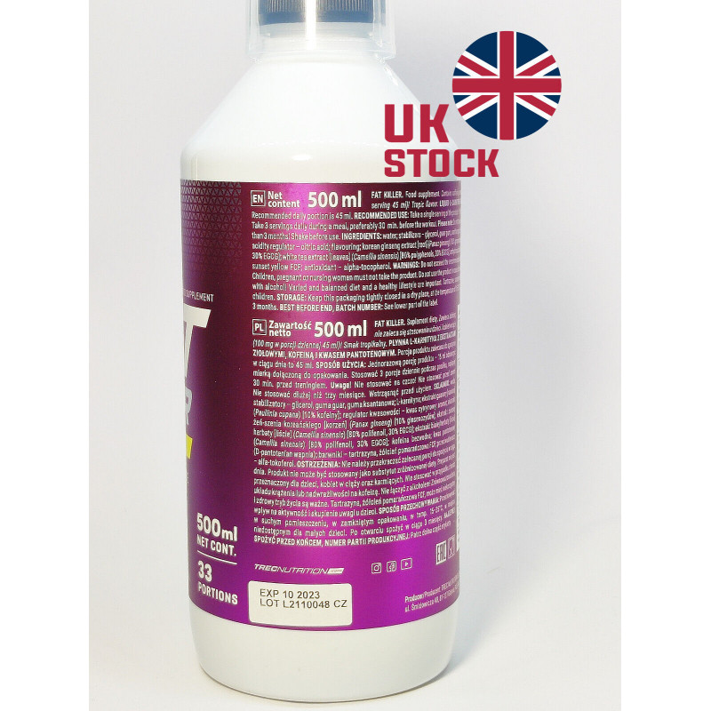 FAT KILLER 500ml Liquid Fat Burner Loss Weight Trec
