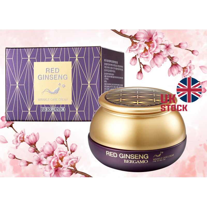ANTIWRINKLE FACE CREAM WITH RED GINSENG EXTRACT, Bergamo Korean