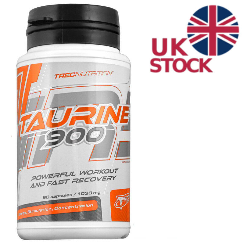 Taurine 900mg Pure Powerfull Workout Recovery 60/90/120 capsules Trec